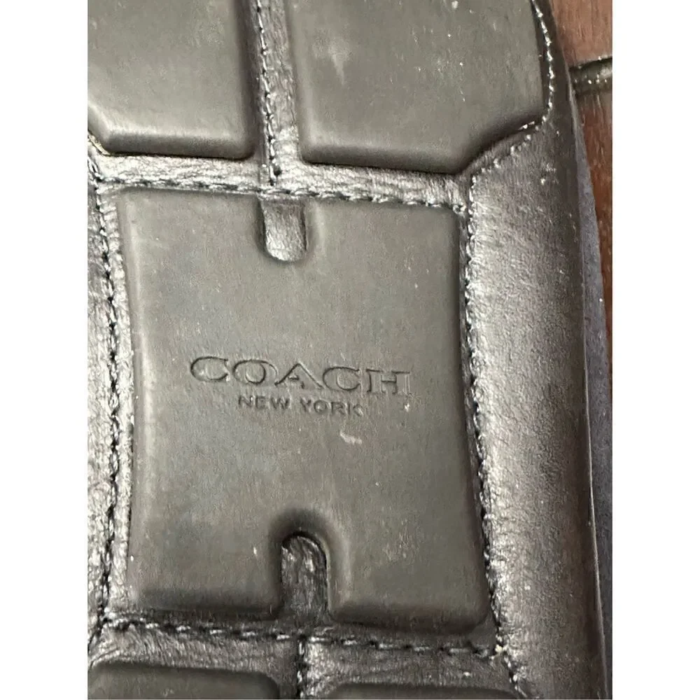 COACH  New York Masons Mens Suede Driving Loafer Size 12